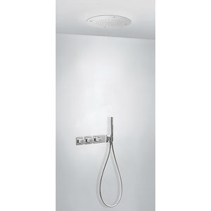 recessed wall shower set / recessed ceiling / contemporary / with hand shower