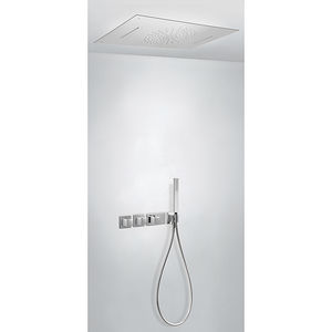 recessed wall shower set / recessed ceiling / contemporary / with hand shower
