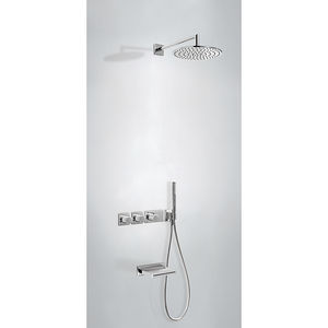 recessed wall shower set / contemporary / with hand shower / thermostatic