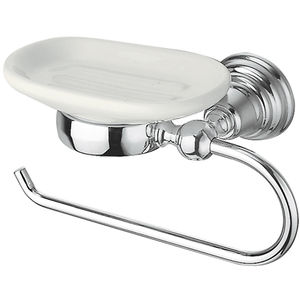 wall-mounted soap dish / metal