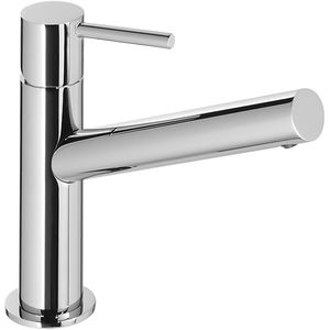 washbasin mixer tap / chromed metal / bathroom / 1-hole