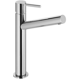 washbasin mixer tap / chromed metal / bathroom / 1-hole
