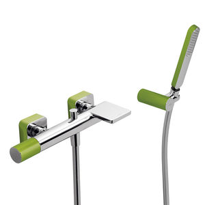 shower mixer tap / for bathtubs / wall-mounted / metal
