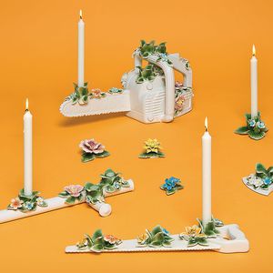 porcelain candle holder