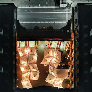 fabric shade structure