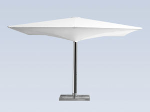 commercial patio umbrella / fabric / aluminum / with built-in light