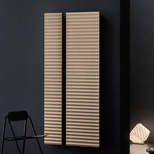 hot water radiator / metal / contemporary / rectangular