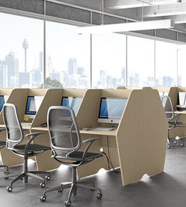 floor-mounted office divider