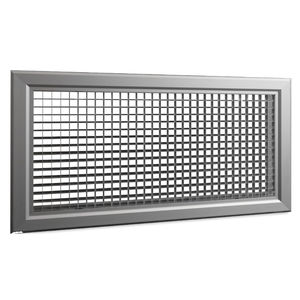 Grille d'aération en aluminium - Blanc - 335x130 mm - Abri Services