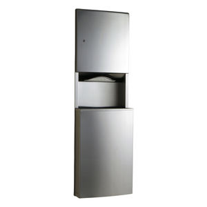 built-in paper towel dispenser