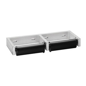 wall-mounted toilet roll holder / aluminum / ABS / commercial