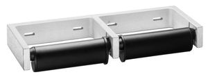 wall-mounted toilet roll holder / aluminum / ABS / commercial