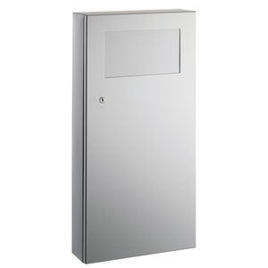 Public trash can - B-2400 - Bobrick Washroom Equipment - stainless ...