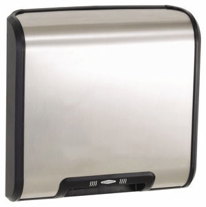 automatic hand dryer / wall-mounted / stainless steel / for handicapped
