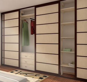 contemporary walk-in wardrobe