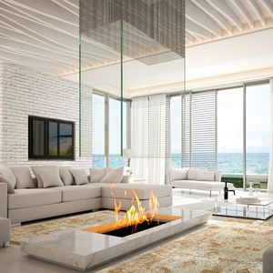 contemporary rug / patterned / polyester / polypropylene