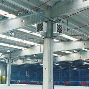 hot water air heater / wall-mounted / ceiling-mounted