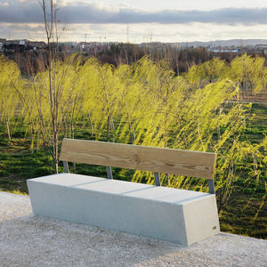 contemporary public bench