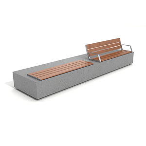 contemporary public bench