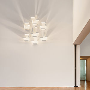 contemporary wall light / glass / borosilicate glass / LED