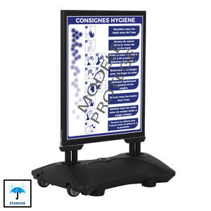 free-standing display panel