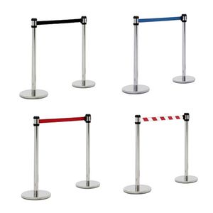 guidance barrier with retractable strap 1