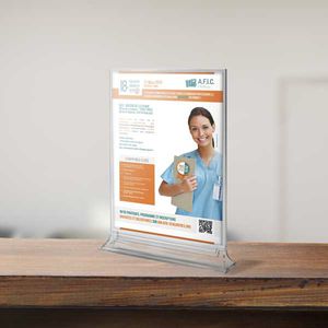 free-standing brochures rack