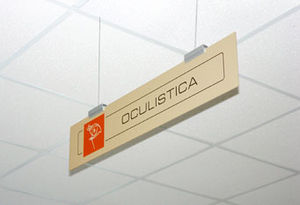 hanging signboard