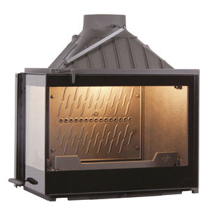closed wood hearth / corner / cast iron