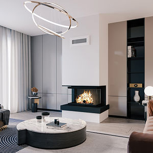 wood-burning fireplace