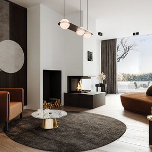wood-burning fireplace 1