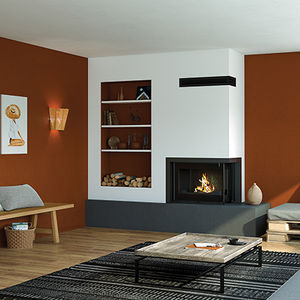 wood-burning fireplace