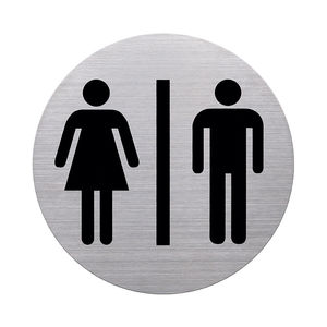 stainless steel door pictogram