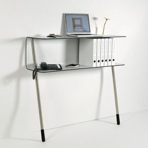 Contemporary desk - WALLFLOWER - Jonas & Jonas - HPL / with built