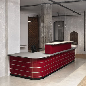 sheet metal reception desk