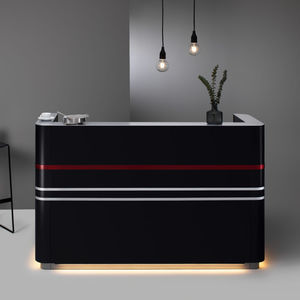 aluminum reception desk 1