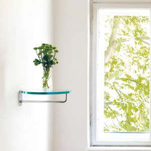 wall-mounted coat rack / contemporary / metal / glass