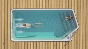 one-piece swimming pool