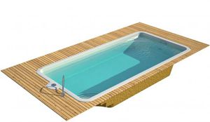 one-piece swimming pool