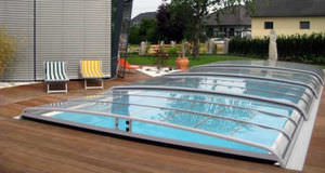 low swimming pool enclosure