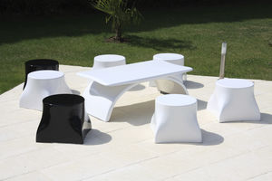 contemporary pouf
