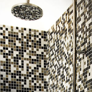 bathroom mosaic tile / floor / floor / glass