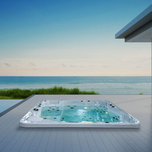 built-in hot tub