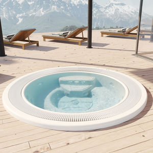 built-in hot tub