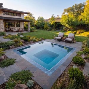 recessed hot tub