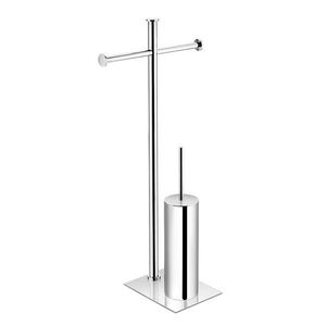 chrome-plated brass toilet brush