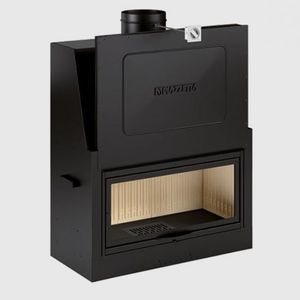 closed wood hearth