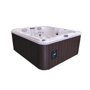 built-in hot tub / above-ground / rectangular / 5-person