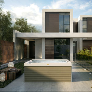above-ground hot tub