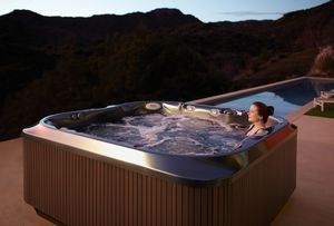 above-ground hot tub